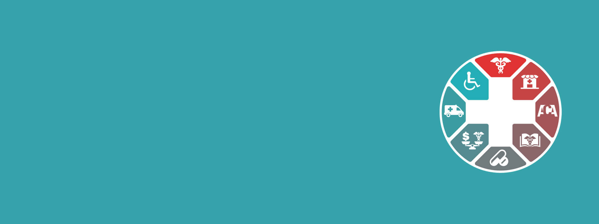 Circle containing health plan icons
