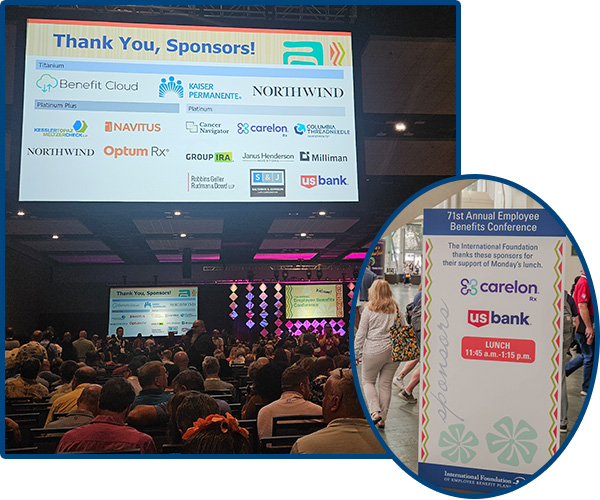 In person event sponsor banners