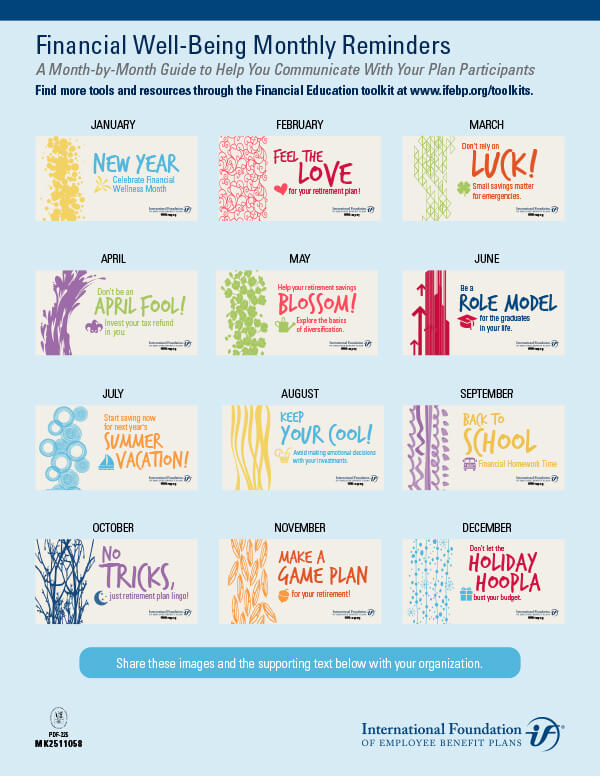 Financial Well-Being Monthly Reminders (U.S.)