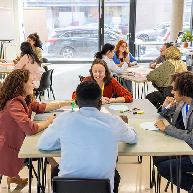 A group collaborating