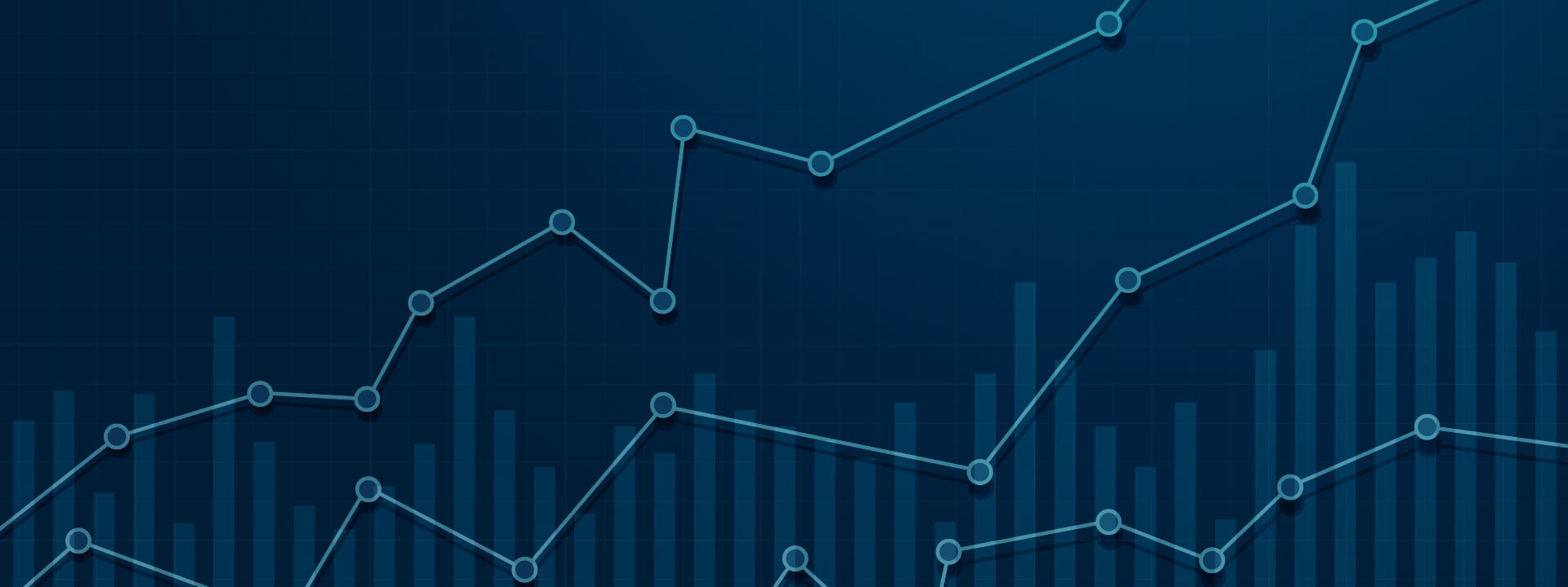 Illustration of overlaying charts and graphs